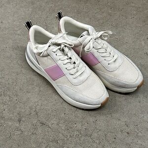 ShuShop Women's Sneakers in Cream and Pink